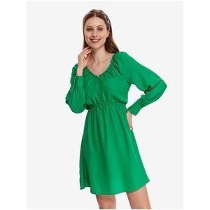 Zelené dámské šaty s knoflíky TOP SECRET obraz