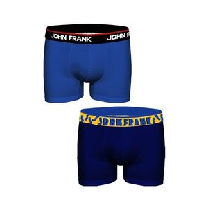 Pánské boxerky John Frank JF2BHYPE04 2 pack M Modrá obraz
