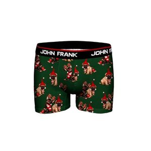 Pánské boxerky John Frank JFBD36-CH-SWEET DOG L Zelená obraz