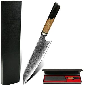 Damaškový kuchyňský nůž Isahaja Černá obraz