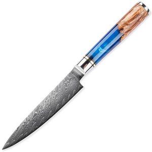 Damaškový kuchyňský nůž Hakusan Utility/Modrá obraz