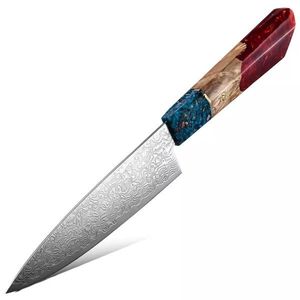 Damaškový kuchyňský nůž Saltama Paring/Červená obraz