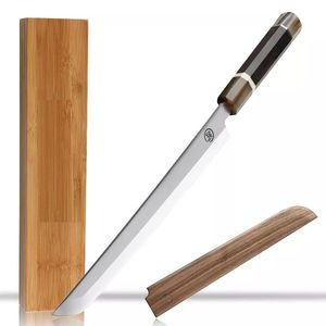 Kuchyňský nůž Sashimi na Sushi Černá/Hnědá/Bílá obraz