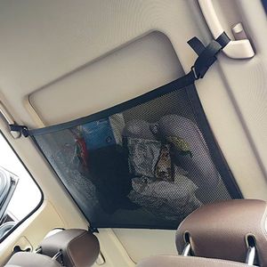 Organizér do auta Úložná síť na strop do auta (78x53cm) Černá obraz