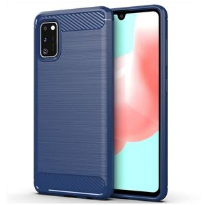 IZMAEL.eu Pouzdro Carbon Bush TPU pre Samsung Galaxy A41 pro Samsung Galaxy A41 modrá obraz