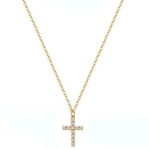 IZMAEL Náhrdelník Small Cross Zlatá KP29403 obraz