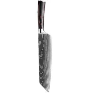 Kuchyňský nůž Blade Kiritsuke/Černá/Hnědá obraz