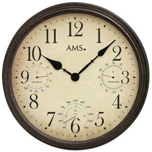 AMS Design Nástěnné hodiny s teploměrem, barometrem a vlhkoměrem 9463 obraz