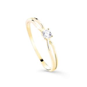 Cutie Jewellery Něžný třpytivý prsten ze zlata Z8027-10-X-1 49 mm obraz