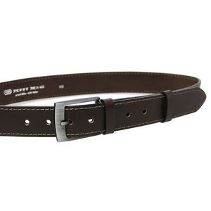 Penny Belts Pánský kožený opasek 35-1-40 dark brown 100 cm obraz