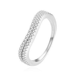Beneto Moderní stříbrný prsten se zirkony AGG230 56 mm obraz