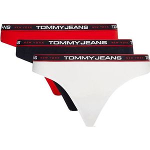 Tommy Hilfiger 3 PACK - dámská tanga UW0UW04709-0WE L obraz