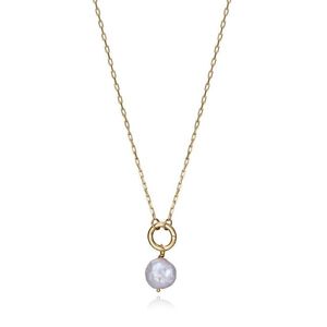 Viceroy Něžný pozlacený náhrdelník s perlou Elegant 13179C100-60 obraz