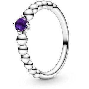 Pandora Stříbrný prsten pro ženy narozené v únoru 198867C03 50 mm obraz