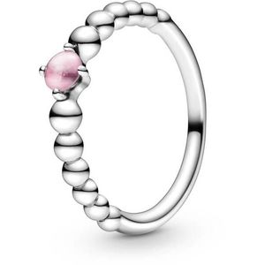 Pandora Stříbrný prsten pro ženy narozené v říjnu 198867C09 56 mm obraz