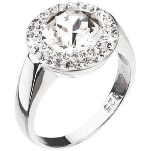 Evolution Group Stříbrný prsten se třpytivým krystalem Swarovski 35026.1 58 mm obraz