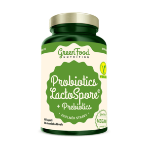 GreenFood Nutrition Probiotika LactoSpore® + Prebiotics 60 kapslí obraz