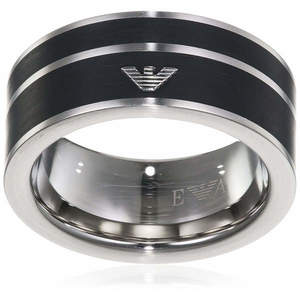 Emporio Armani Moderní ocelový prsten EGS2032040 64 mm obraz