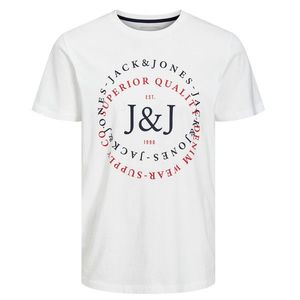 Jack&Jones Pánské triko JJSUPPLY Regular Fit 12221925 White S obraz