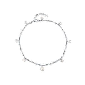 JwL Luxury Pearls Oslnivý stříbrný nákotník s perlou a krystaly JL0805 obraz