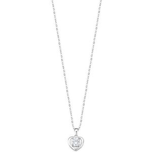 Lotus Silver Romantický stříbrný náhrdelník se srdíčkem LP3092-1/1 (řetízek, přívěsek) obraz