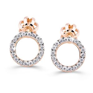 Cutie Diamonds Luxusní náušnice z růžového zlata s brilianty DZ60240-30-00-X-4 obraz