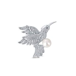 JwL Luxury Pearls Okouzlující brož kolibřík s pravou perlou JL0515 obraz