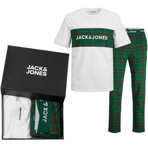 Jack&Jones Pánské pyžamo JACJJ Standard Fit 12246380 White XL obraz