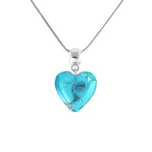 Lampglas Něžný náhrdelník Forest Heart s ryzím stříbrem v perle Lampglas NLH10 obraz