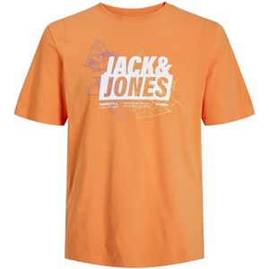 Jack&Jones Pánské triko JCOMAP Regular Fit 12252376 Tangerine L obraz