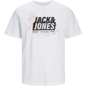 Jack&Jones Pánské triko JCOMAP Regular Fit 12252376 White L obraz