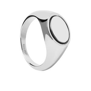 PDPAOLA Výrazný stříbrný prsten STAMP Silver AN02-628 50 mm obraz