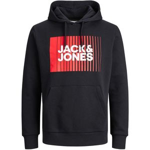 Jack&Jones PLUS Pánská mikina JJECORP Regular Fit 12236806 Black 4XL obraz