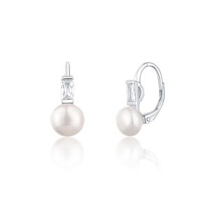 JwL Luxury Pearls Půvabné stříbrné náušnice s pravými perlami JL0716 obraz