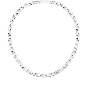 Trussardi Luxusní ocelový náhrdelník se zirkony T-Logo TJAXC03 obraz