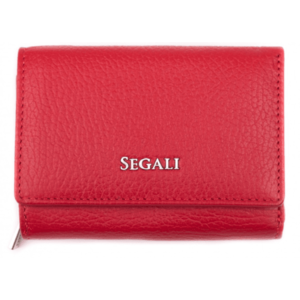 SEGALI Dámská kožená peněženka 7106 B red obraz