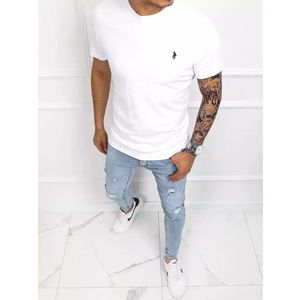 Bílé stylové tričko s krátkým rukávem obraz
