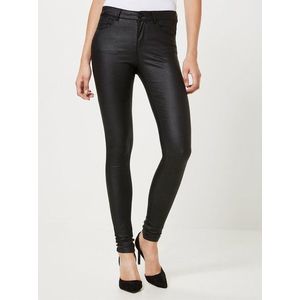 Černé slim fit kalhoty VERO MODA Seven obraz