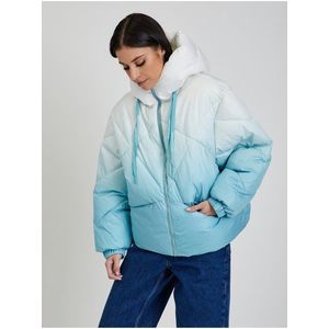 Bílo-modrá dámská zimní prošívaná bunda Tom Tailor Denim obraz