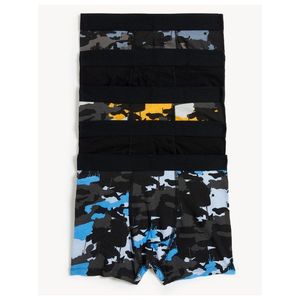 Sada pěti klučičích boxerek v černé, šedé a modré barvě Marks & Spencer obraz
