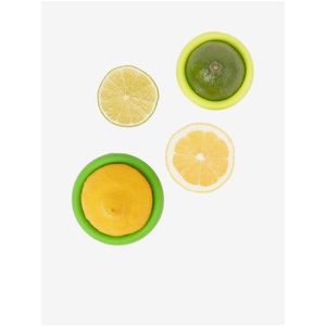 Sada dvou silikonových krytů na potraviny v zelené a žluté barvě Food Huggers obraz
