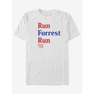 Bílé unisex tričko ZOOT.Fan Paramount Run Forrest Red Blue obraz