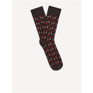 Černé pánské vzorované ponožky Celio Gisopiment obraz