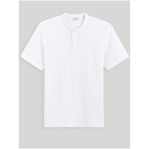 Bílé pánské basic polo tričko Celio Gesohel obraz