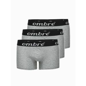 Ombre Clothing Boxerky 3 ks Šedá obraz