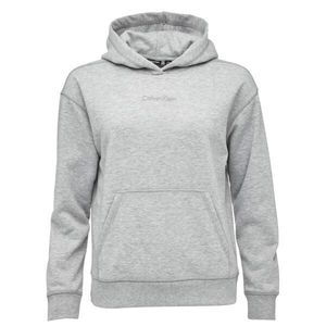 Calvin Klein PULLOVER HOODIE Dámská mikina, šedá, velikost obraz