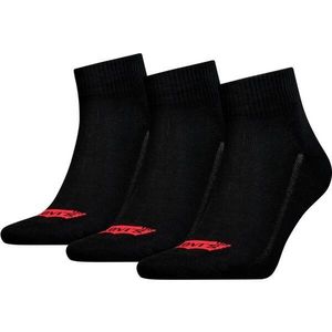 Levi's MID CUT BATWING LOGO 3P Unisexové ponožky, černá, veľkosť 35/38 obraz