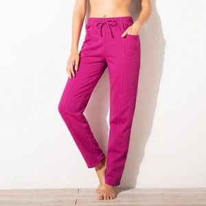 Jogging kalhoty z česaného moltonu, jednobarevné purpurová 34/36 obraz