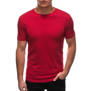 Červené bavlněné tričko s krátkým rukávem TSBS-0100 obraz