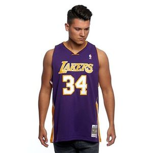 Mitchell & Ness Los Angeles Lakers #34 Shaquille O'Neal purple Swingman Jersey obraz